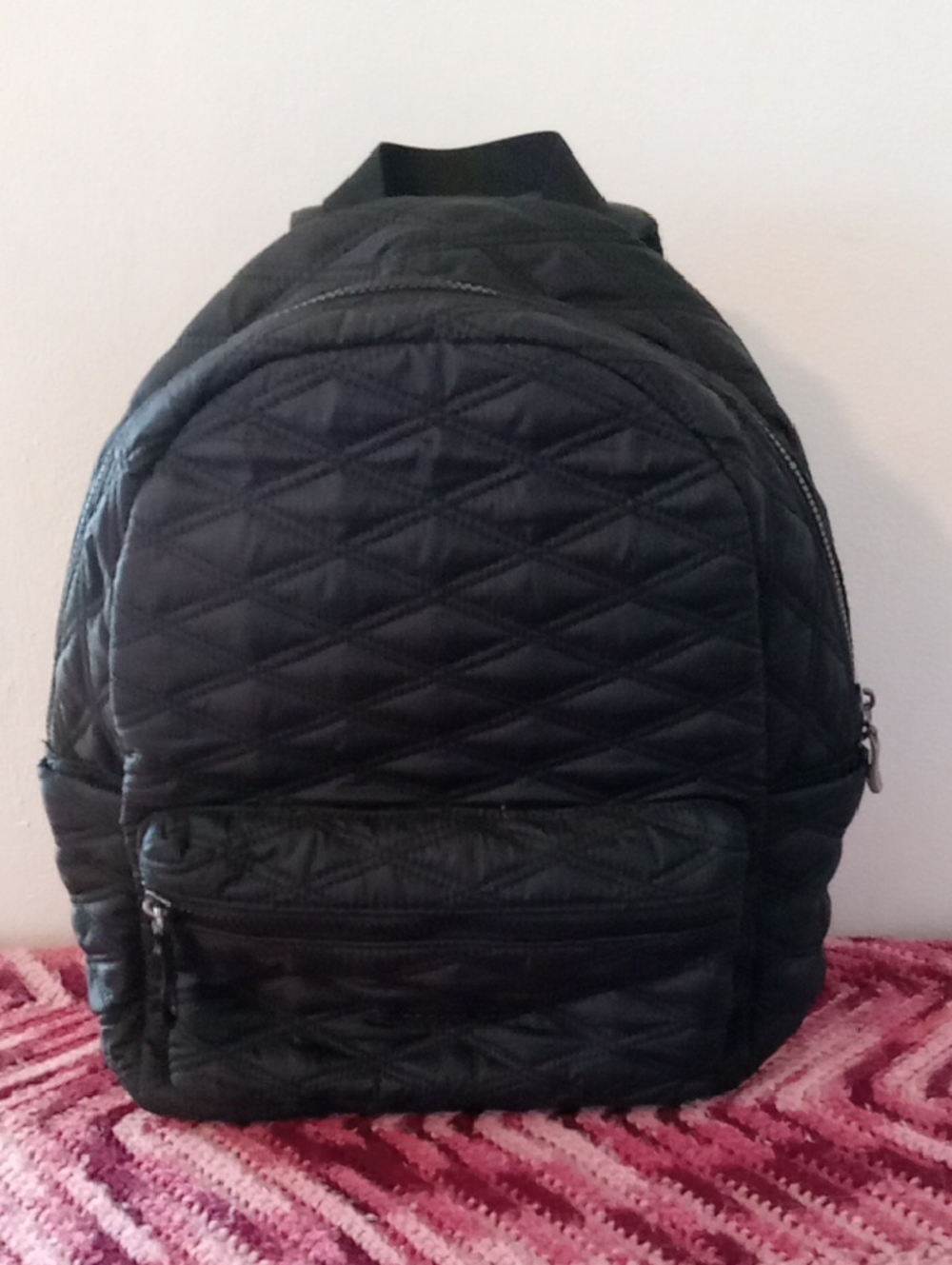 Baggalini New Quilted Black Backpack -